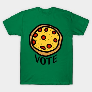 Pizza gets my Political Vote T-Shirt